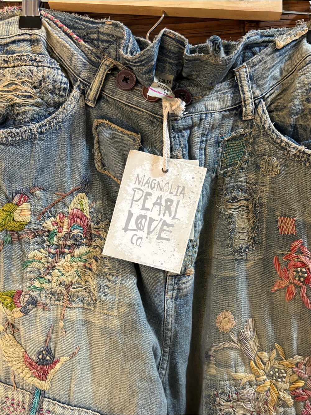 Magnolia Pearl Hummingbird Miner Denims 907 Faded Indigo - Picture 4 of 16